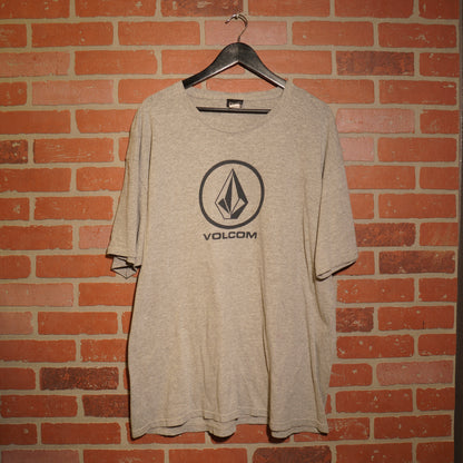 VTG Y2K Volcom Navy Logo Grey Tee