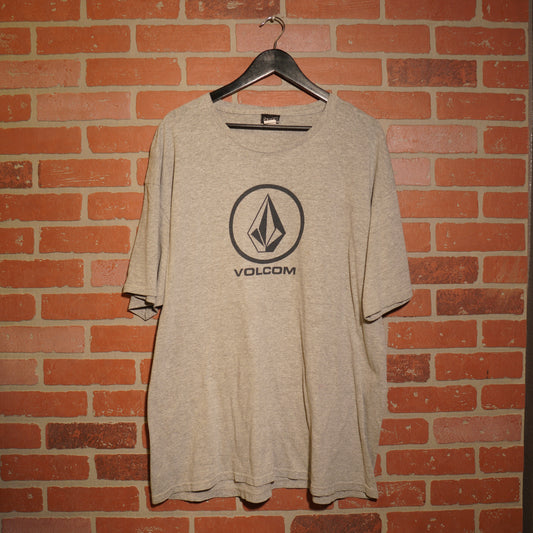 VTG Y2K Volcom Navy Logo Grey Tee