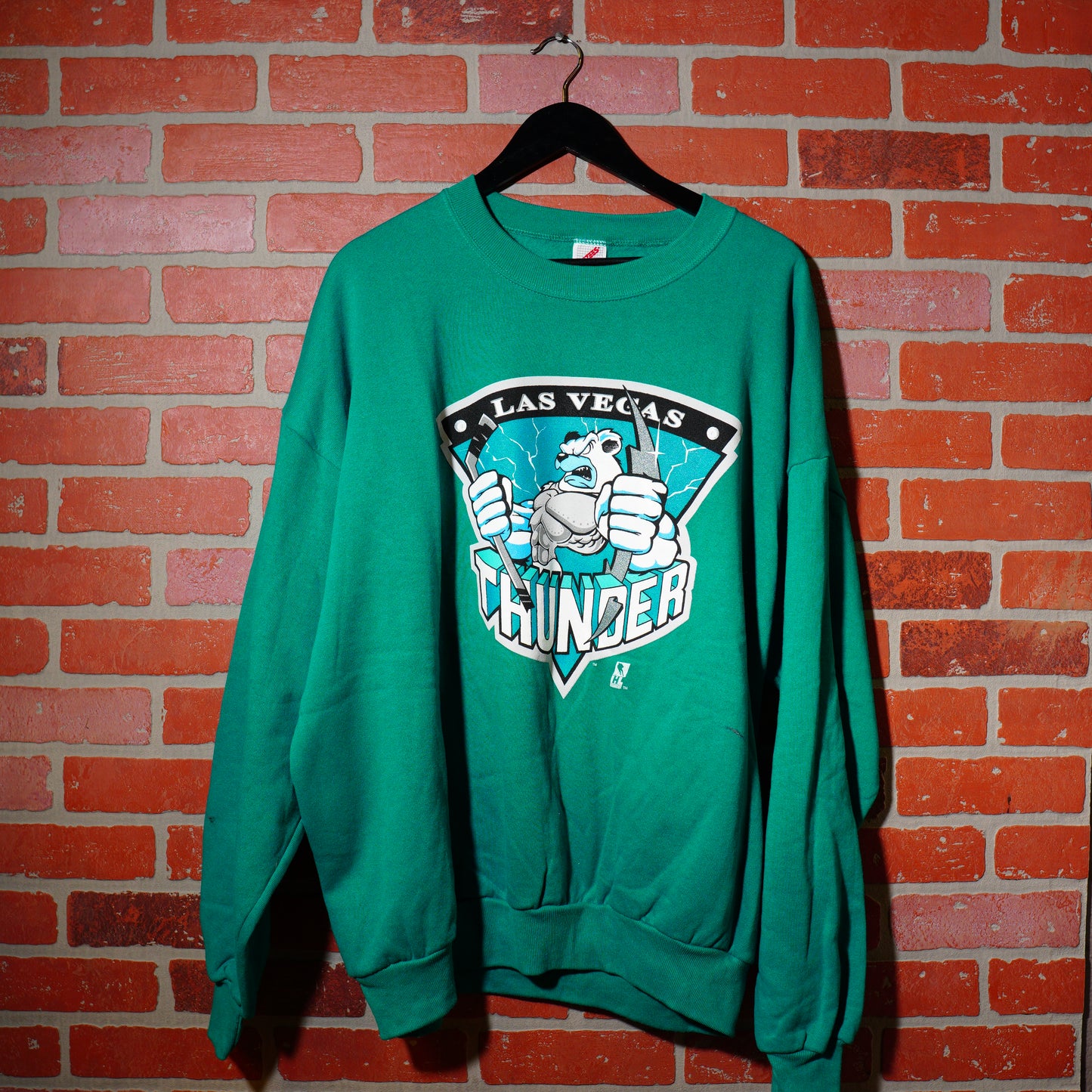 VTG IHL Las Vegas Thunder Logo Crewneck