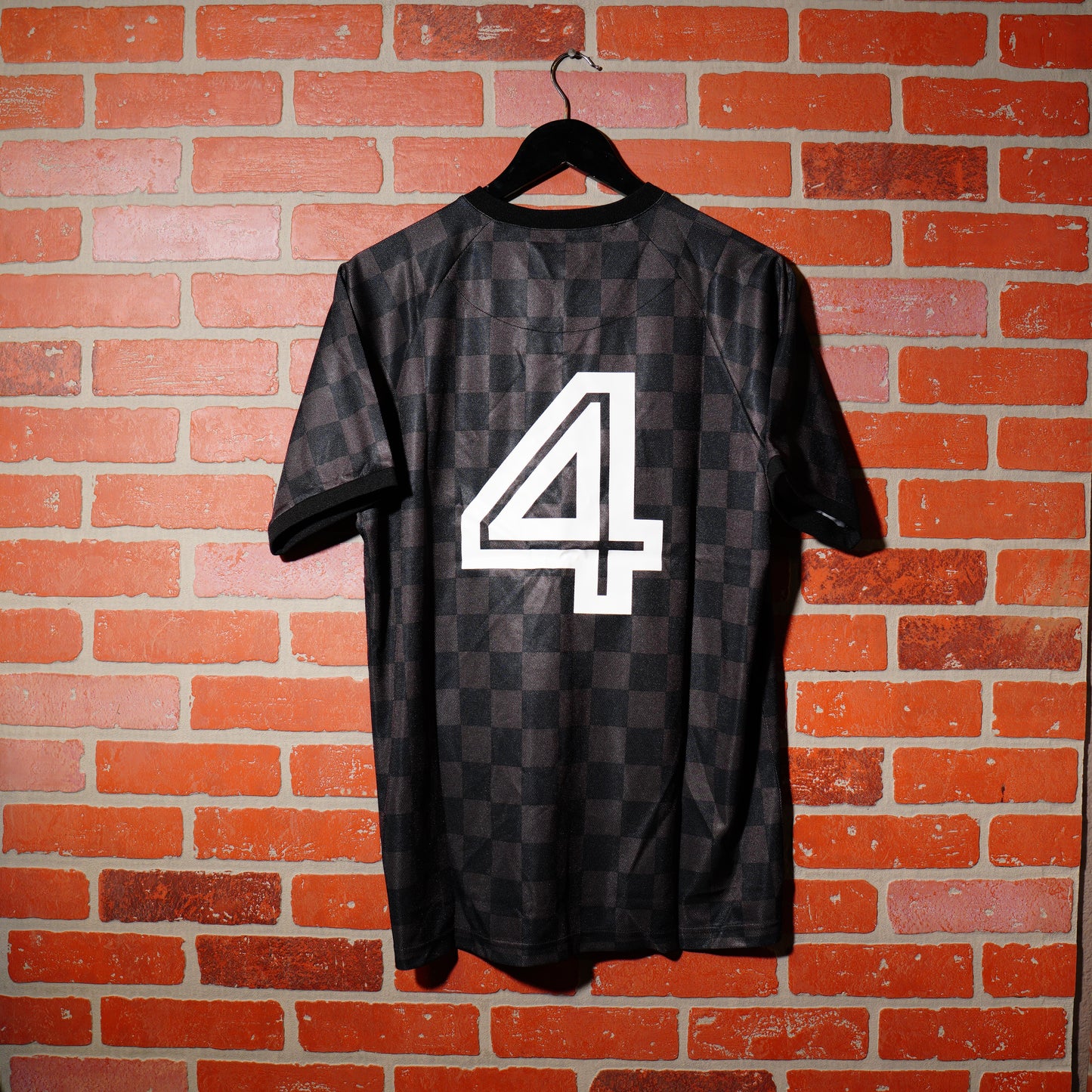 DS Stussy Checkered Board Black Soccer Jersey