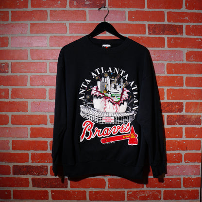 VTG 1992 MLB Atlanta Braves Stadium Crewneck