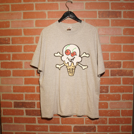 Icecream Grey Cone Logo Tee