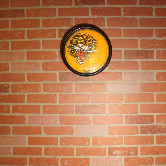 VTG Y2K Ed Hardy Tiger Clock