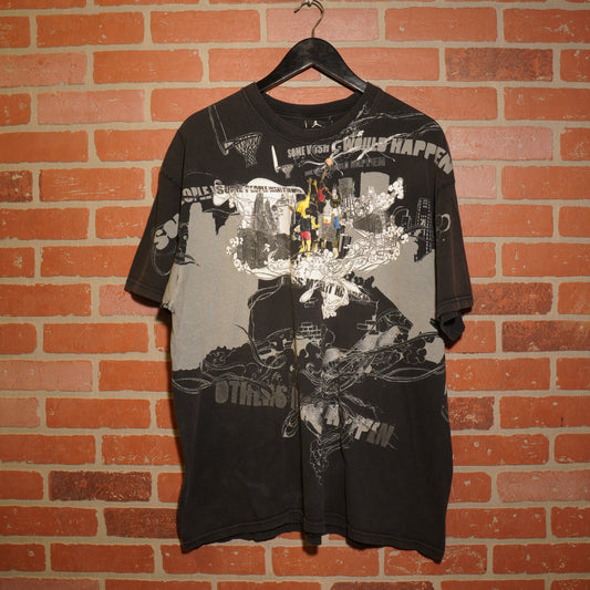 VTG Y2K Jordan Brand Some Wish AOP Tee