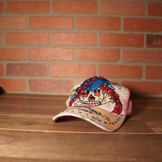 Y2K Ed Hardy Pink Trucker Hat