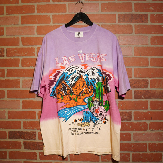 Warren Lotas Las Vegas Lay Down Your Pistol Fade Dyed Tee