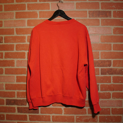 VTG Champion NBA Chicago Bulls Script Red Crewneck