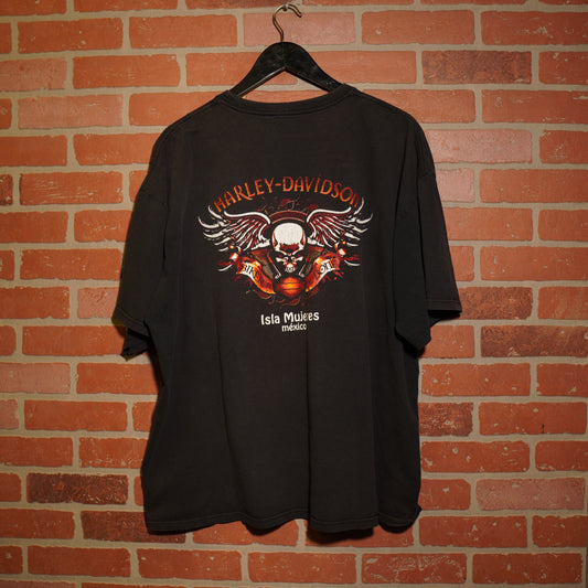 VTG Harley-Davidson Motorcycles Isla Mujeres Mexico Tee