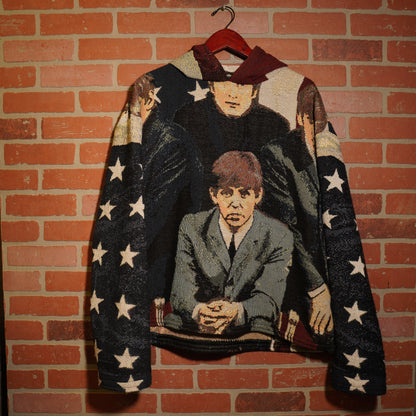 Trevs1of1 Custom The Beatles American Flag Hoodie