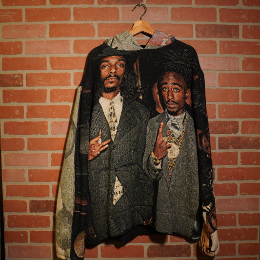 Trevs1of1 Custom Tupac & Snoop Hoodie