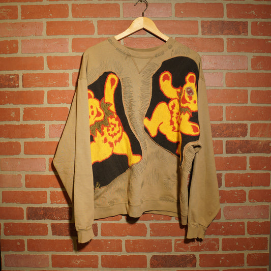 Trevs1of1 Custom Grateful Dead Bears Champion Crewneck