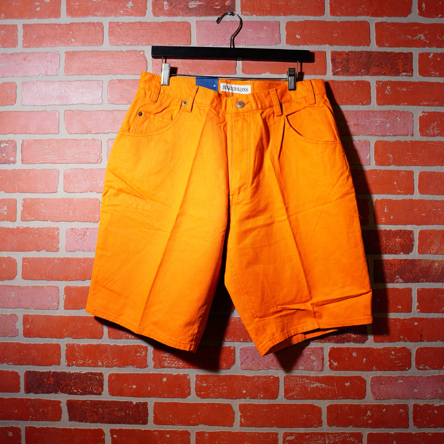 VTG DS Bugle Boy Loose Fit Orange Denim Jean Shorts