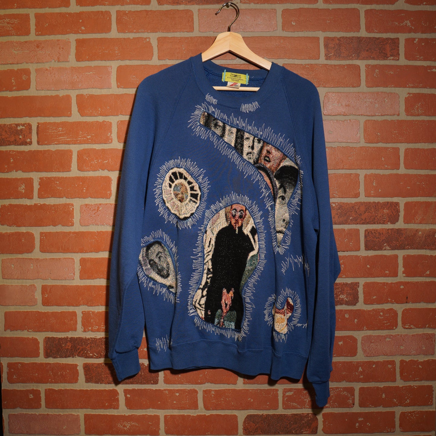 Trevs1of1 Custom Mac Miller Blue Crewneck