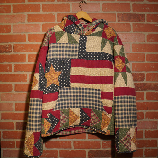 Trevs1of1 Custom Flag Quilt Hoodie & Shorts Set