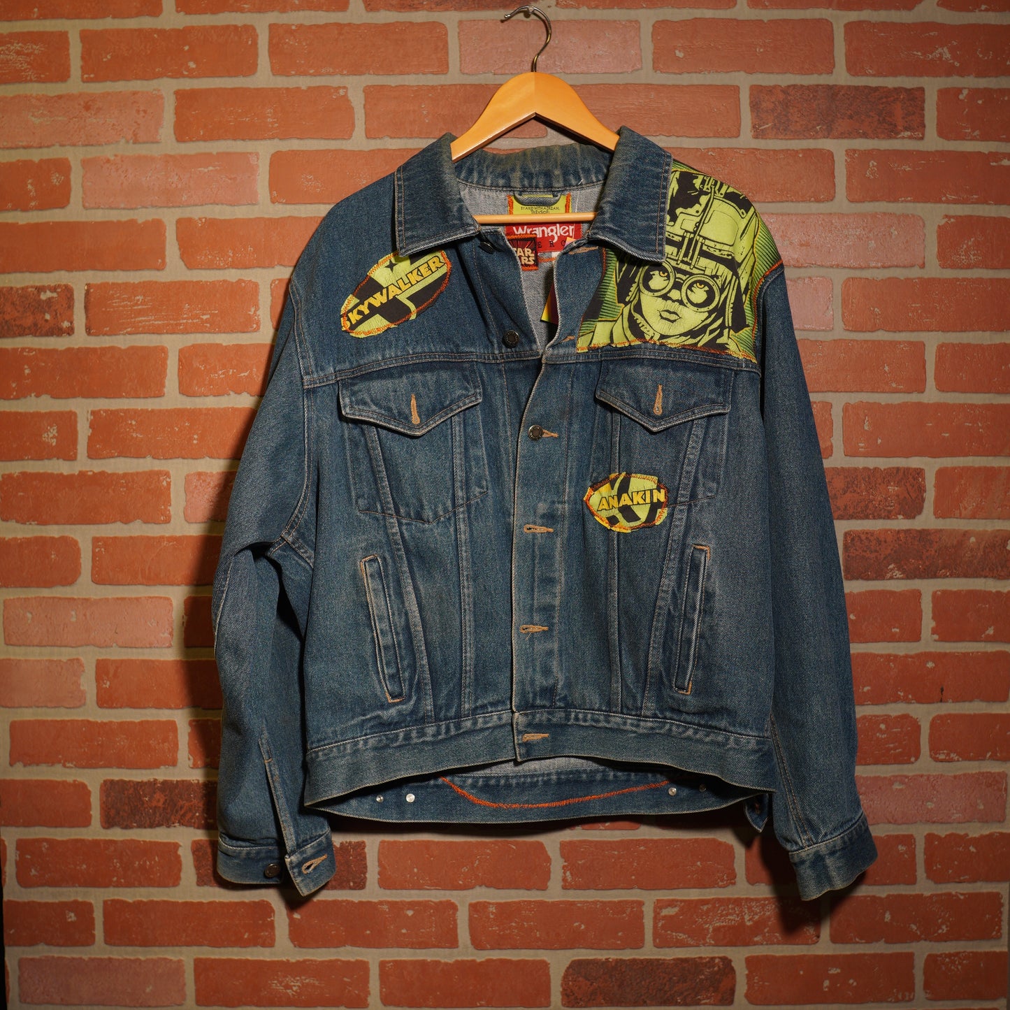 Trevs1of1 Custom Wrangler Star Wars Denim Jacket