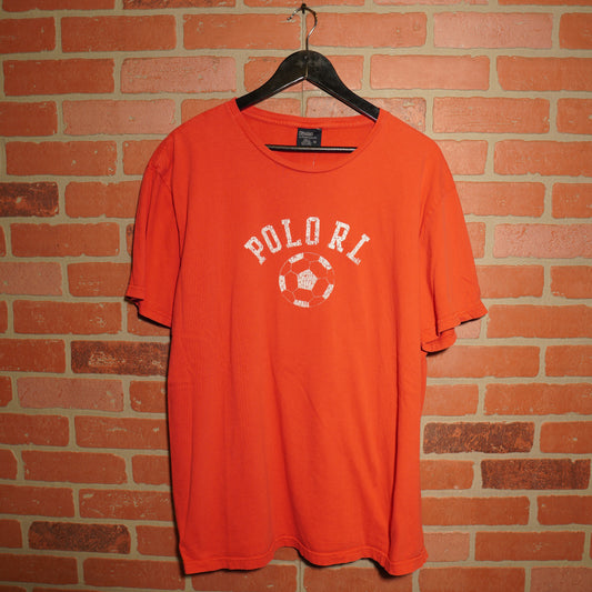 VTG Y2K Polo Ralph Lauren Red Soccer Tee