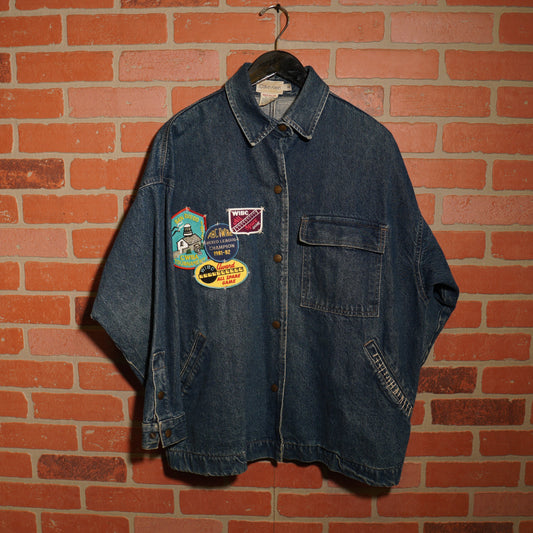 VTG Custom Calvin Klein Bowling Denim Jacket
