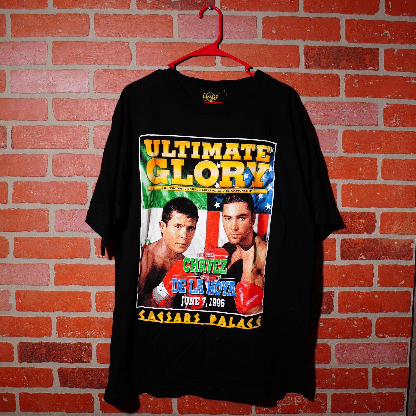 VTG 1996 Chavez Vs De La Hoya Boxing Fight Night Tee