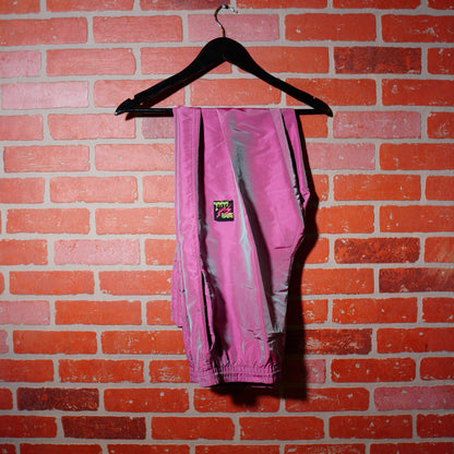 VTG Surf Style Iridescent Purple Windbreaker Pants