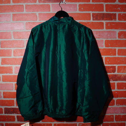 VTG Surf Style Green Quarter-Zip Windbreaker