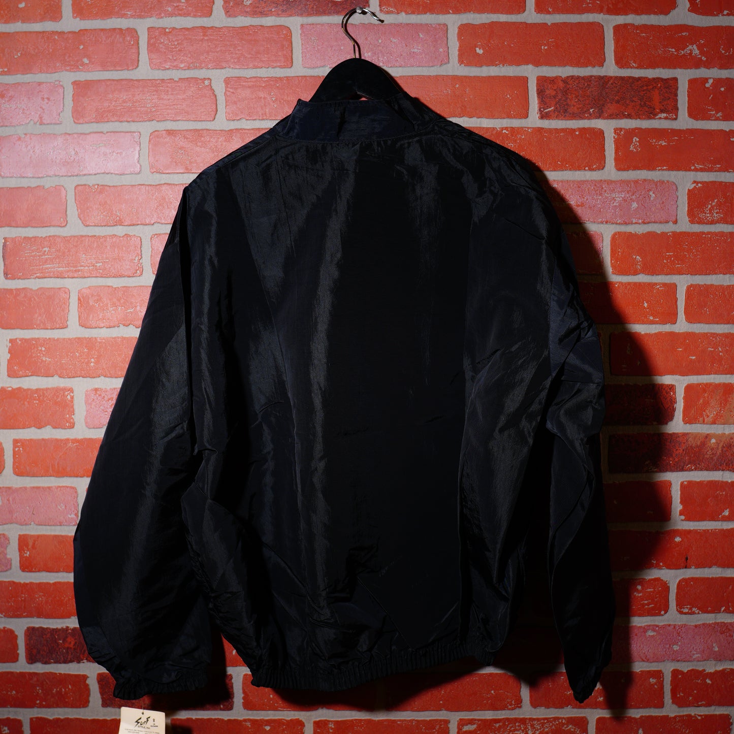 VTG Surf Style Black Quarter-Zip Windbreaker