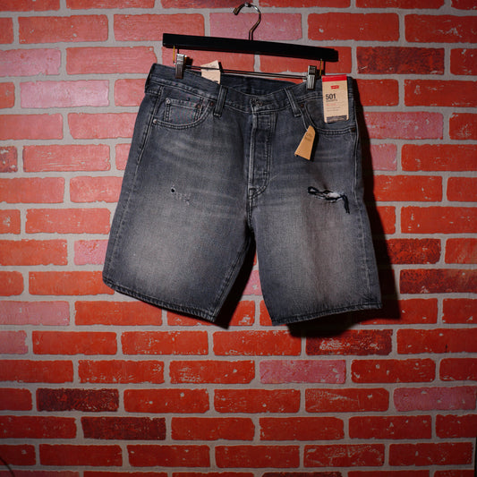 DS Levis 501 Black Denim Jean Shorts