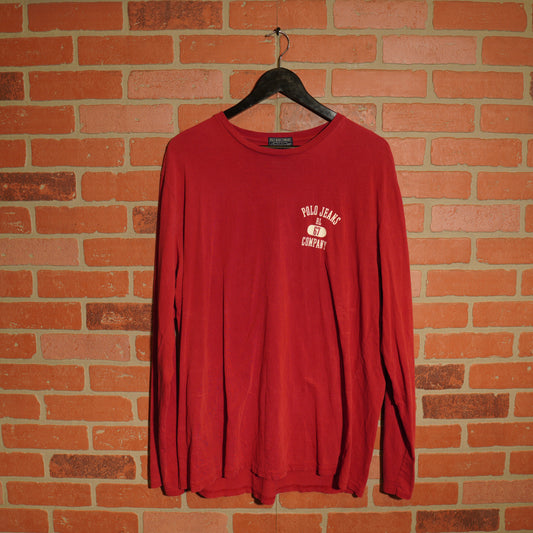 VTG Polo Jeans Company Red L/S Tee