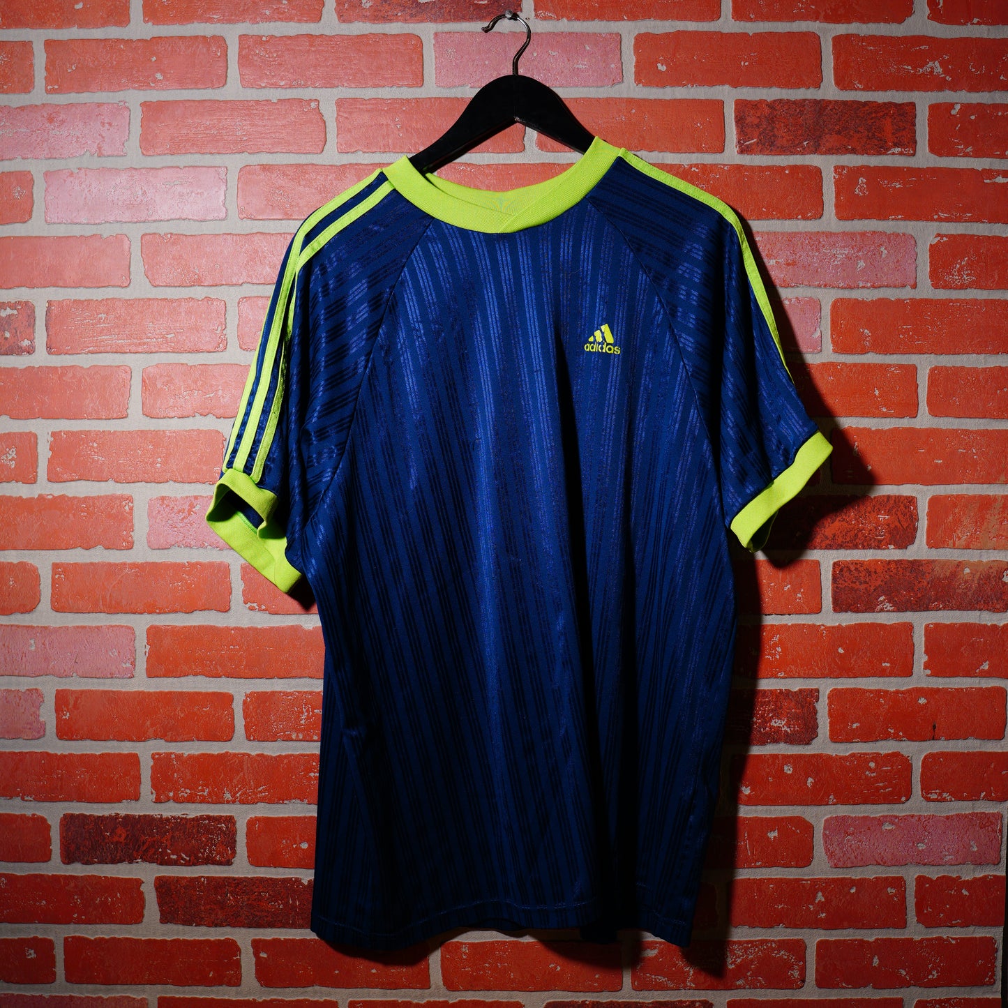 VTG Adidas Navy/Green Soccer Jersey