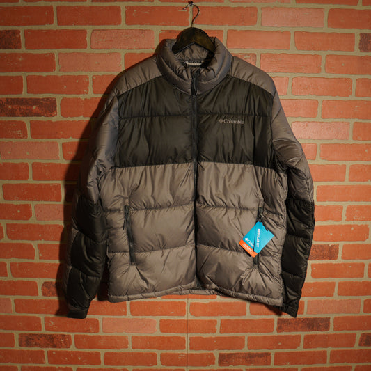 DS Columbia Black/Grey Puffer Zip-Up Jacket