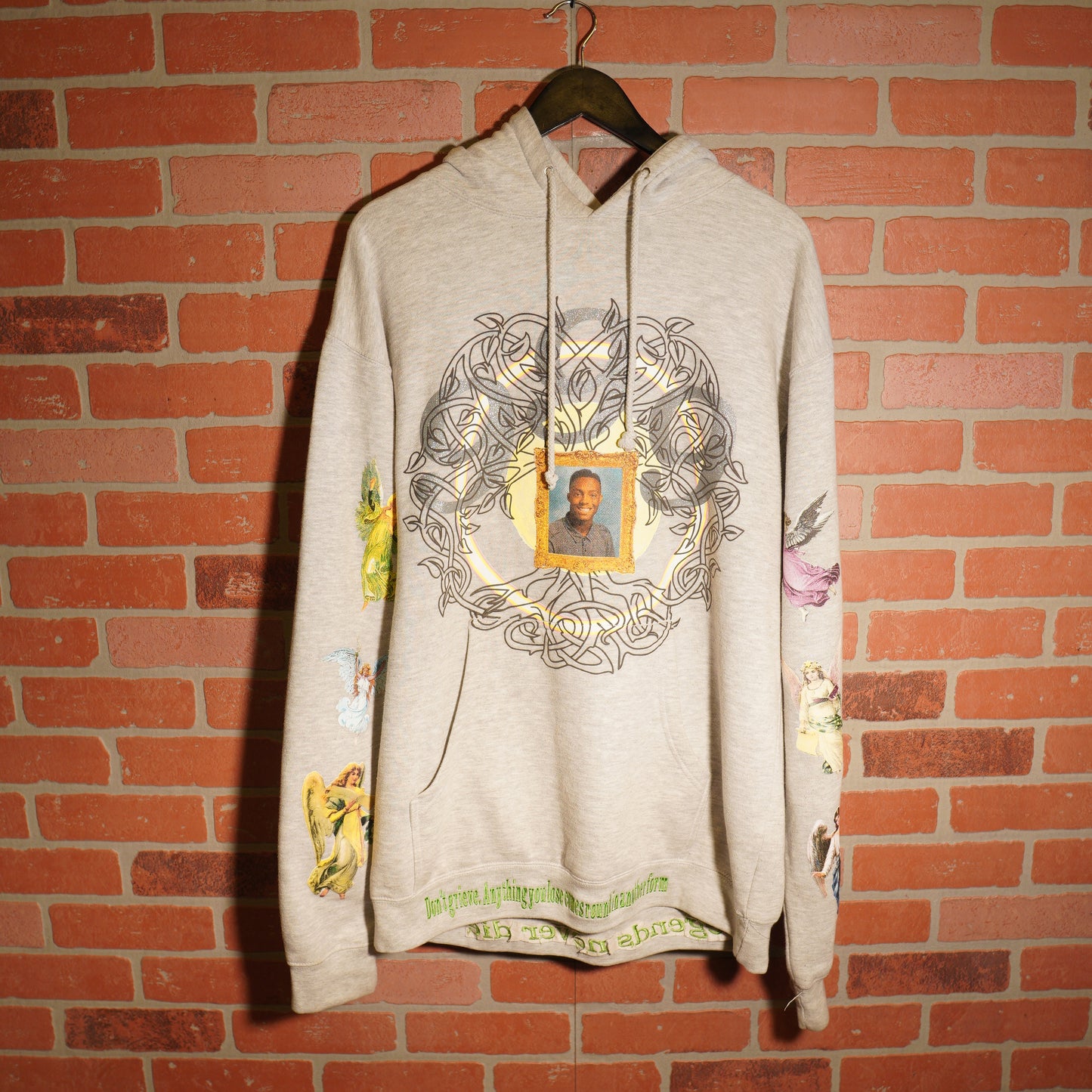 Juice Wrld X ABC. Grey Hoodie