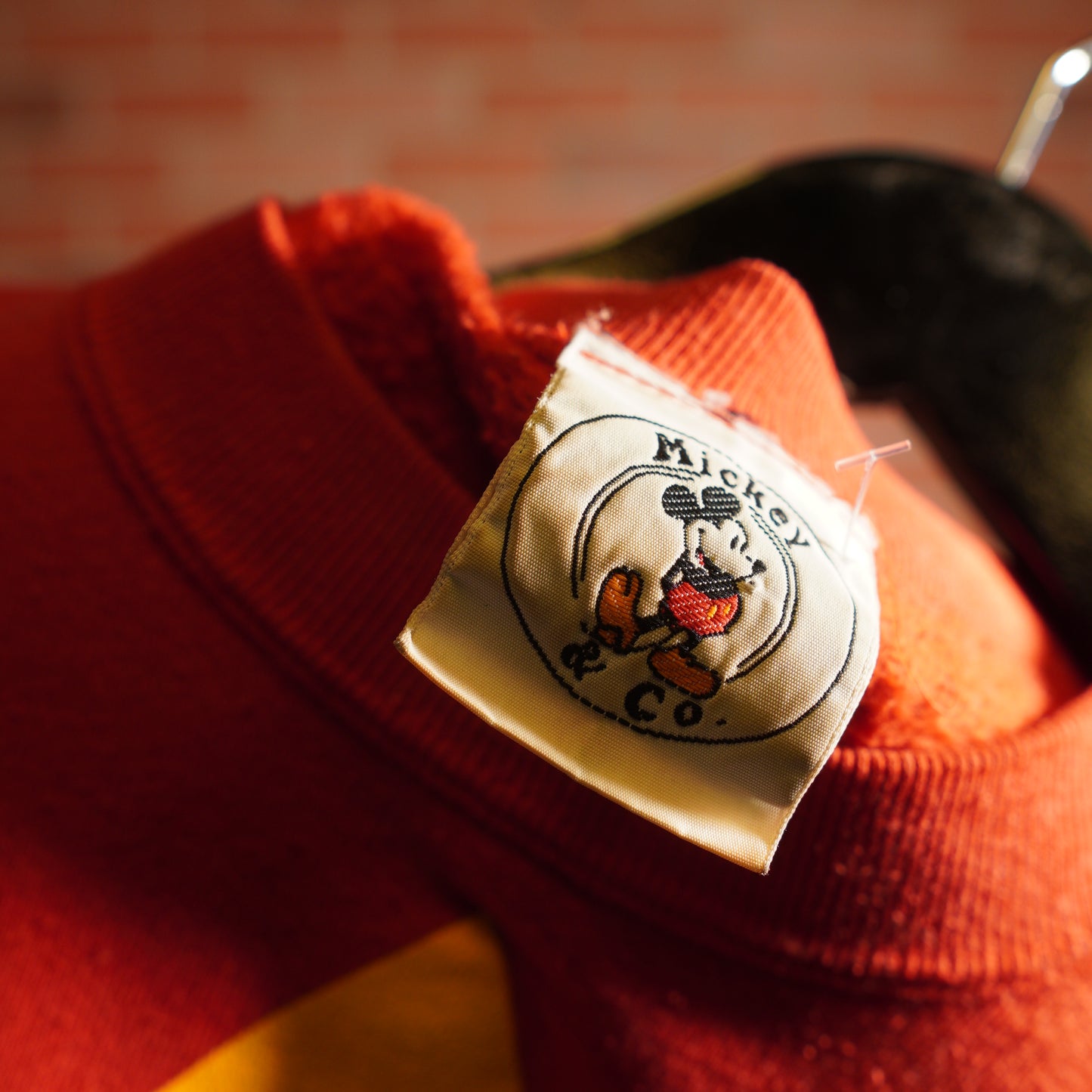 VTG Mickey & Co. Skiing Red Crewneck