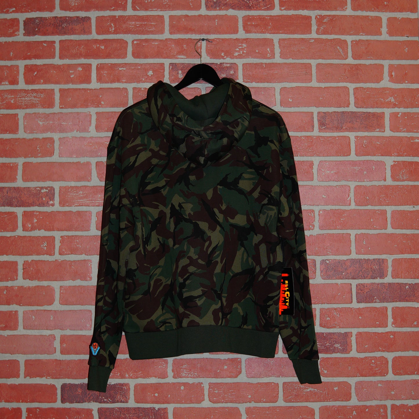 DS All City by Just Don Spell Out Logo Camo Hoodie