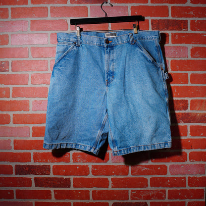 VTG Route 66 Cargo Denim Jean Shorts