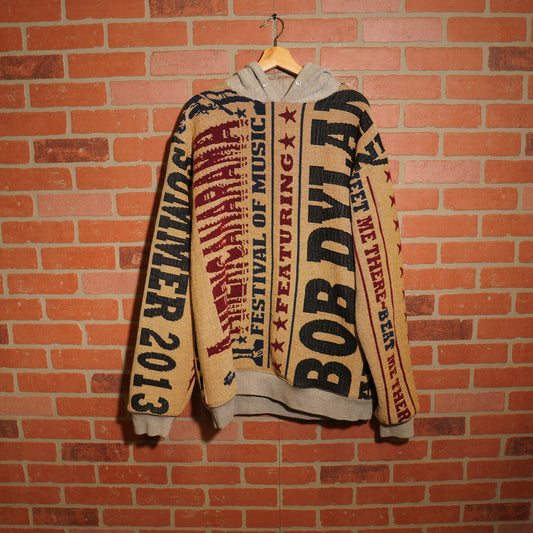 Trevs1of1 2013 Bob Dylan Americana Festival Custom Tapestry Hoodie