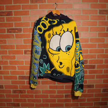 Trevs1of1 2002 Spongebob/Patrick Custom Tapestry Hoodie