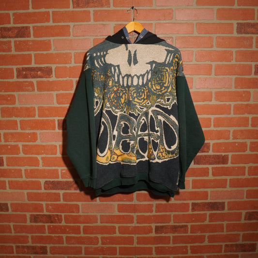 Trevs1of1 1990's Grateful Dead Fare The Well Custom Tapestry Hoodie