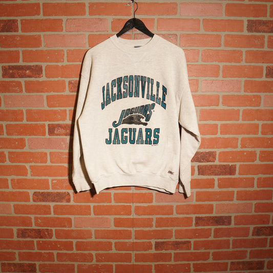 VTG 1996 NFL Jacksonville Jaguars Grey Crewneck