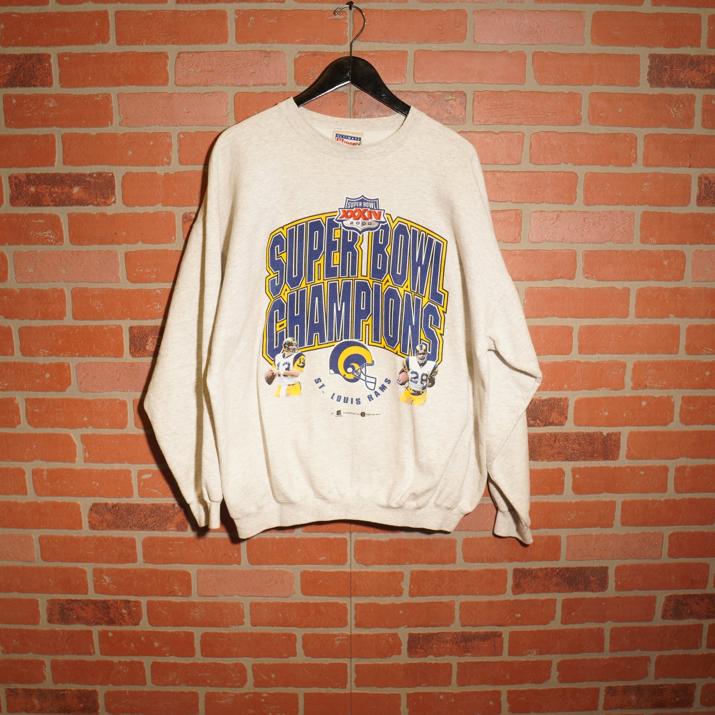 VTG 2000 NFL Super Bowl Champions St. Louis Rams Crewneck