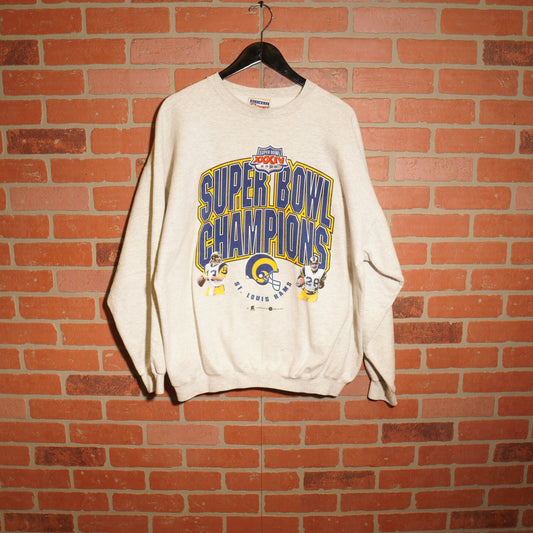 VTG 2000 NFL Super Bowl Champions St. Louis Rams Crewneck