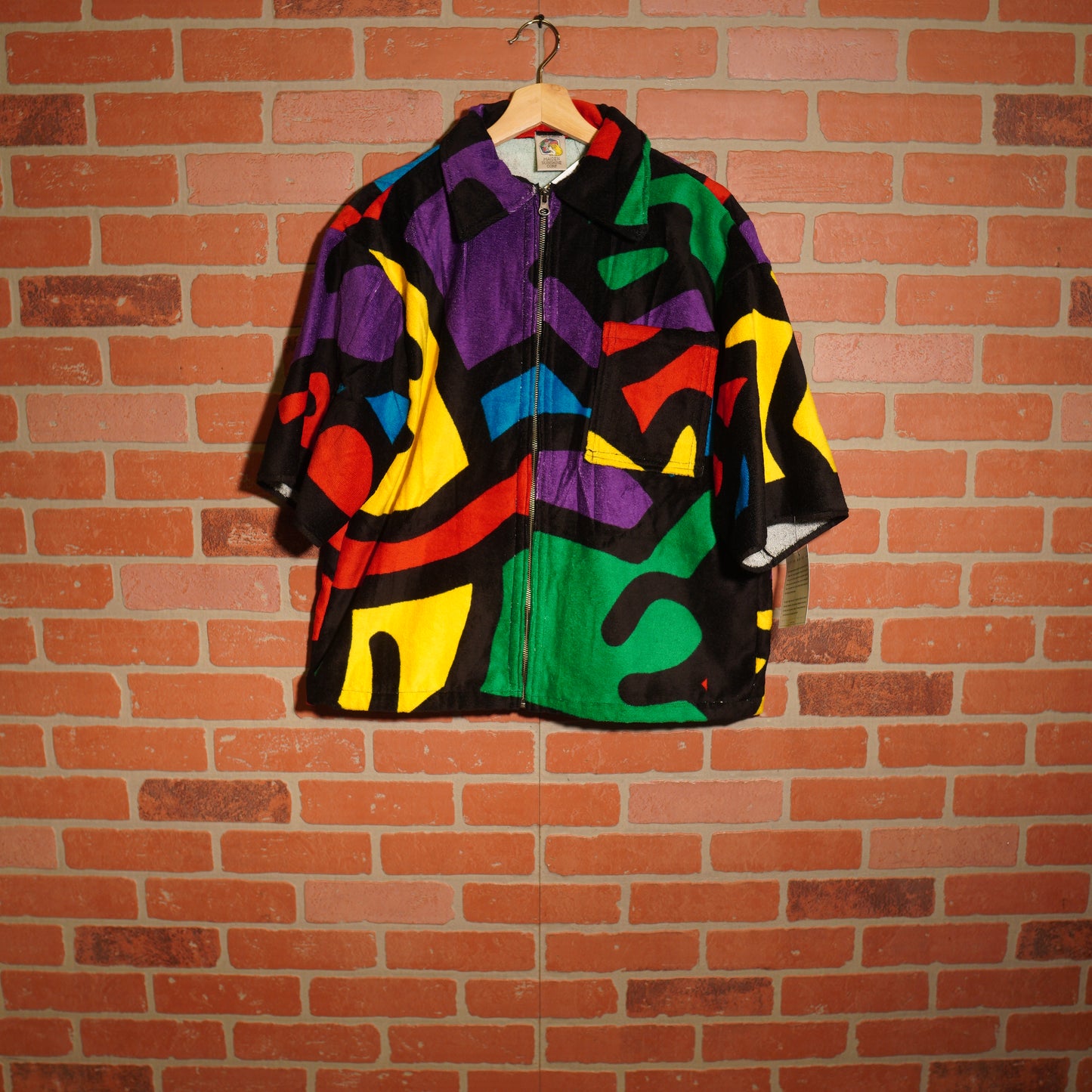 Trevs1of1 Keith Haring Zip-Up Custom Towel Shirt