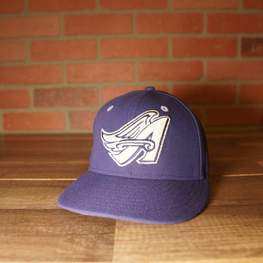 VTG MLB Los Angeles Angels Purple Logo Fitted Hat