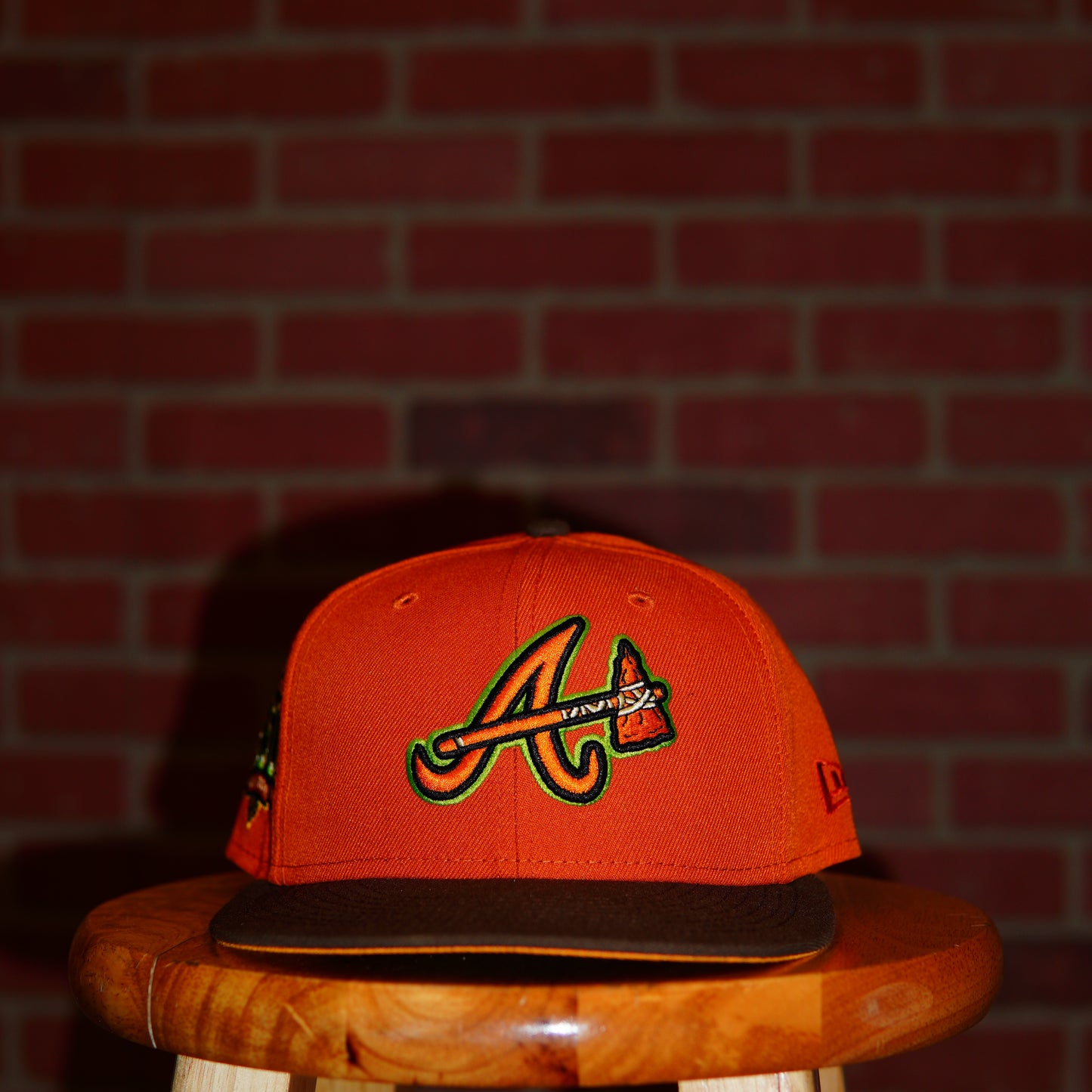 Hat Club MLB Atlanta Braves Orange 150th Anniversary Patch Fitted Hat