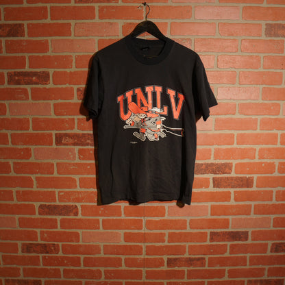 VTG UNLV Runnin Rebel Black Mascot Tee