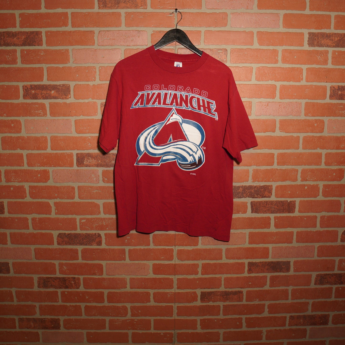 VTG NHL Colorado Avalanche Red Logo Tee
