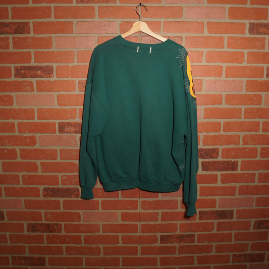 Trevs1of1 1990's Grateful Dead Dancing Bears Green Jerzees Crewneck