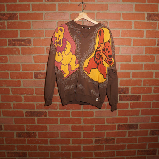 Trevs1of1 1990's Grateful Dead Dancing Bears Brown Russell Crewneck