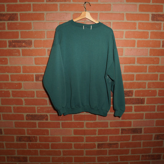 Trevs1of1 1990's Grateful Dead Dancing Bears Teal Ultra Fleece Crewneck
