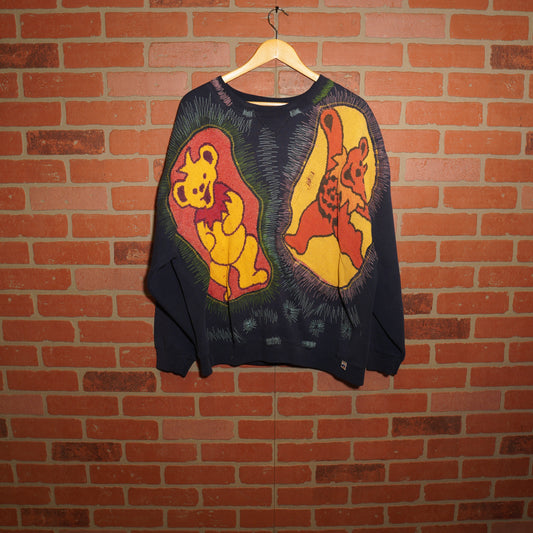 Trevs1of1 1990's Grateful Dead Dancing Bears Dark Blue Russell Crewneck