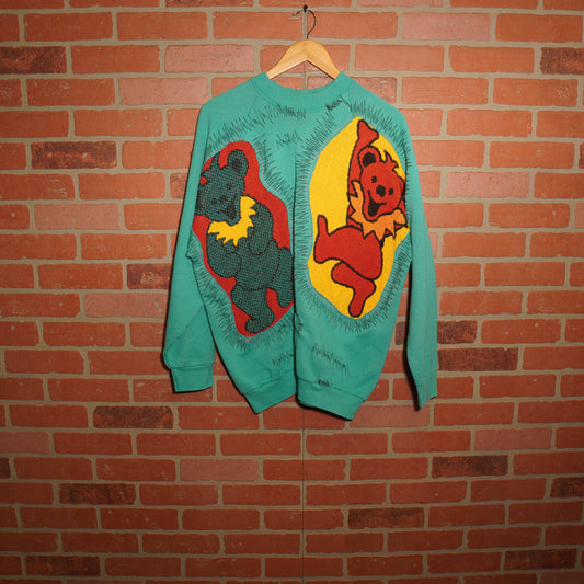 Trevs1of1 1990's Grateful Dead Dancing Bears Teel Crewneck