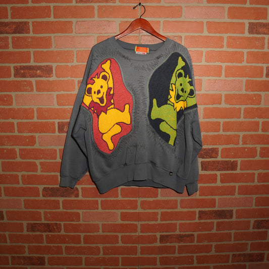 Trevs1of1 1990's Grateful Dead Dancing Bears Dark Grey USA Crewneck